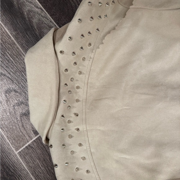 ByEgreis suede-feel studded jacket - Picture 9 of 9